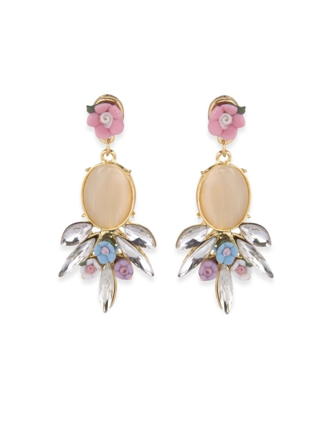 

Crunchy Fashion Multicoloured Contemporary Drop Earrings, Multi