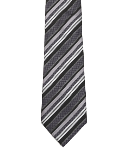

Tossido Men Grey Woven Design Broad Tie
