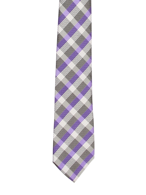 

Tossido Men Purple Woven Design Broad Tie