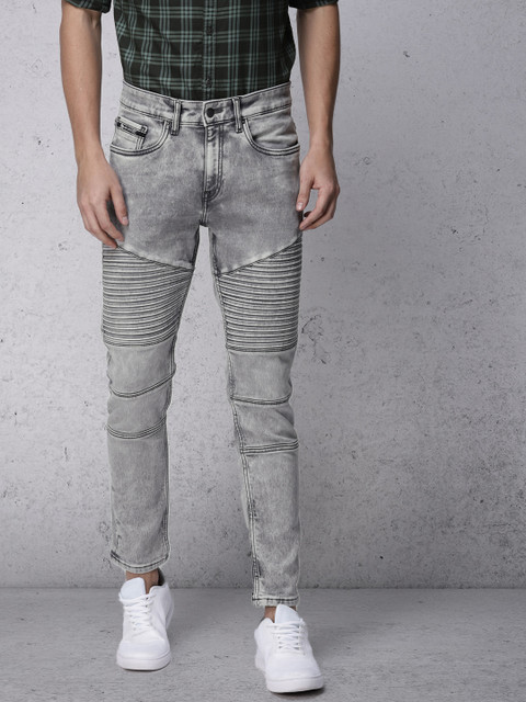 

Ecko Unltd Men Grey Tapered Fit Mid-Rise Clean Look Stretchable Jeans