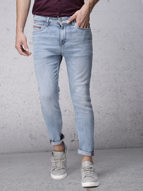 

Ecko Unltd Men Blue Skinny Fit Mid-Rise Clean Look Cropped Jeans