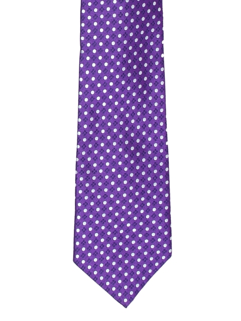 

Tossido Purple Woven Design Broad Tie