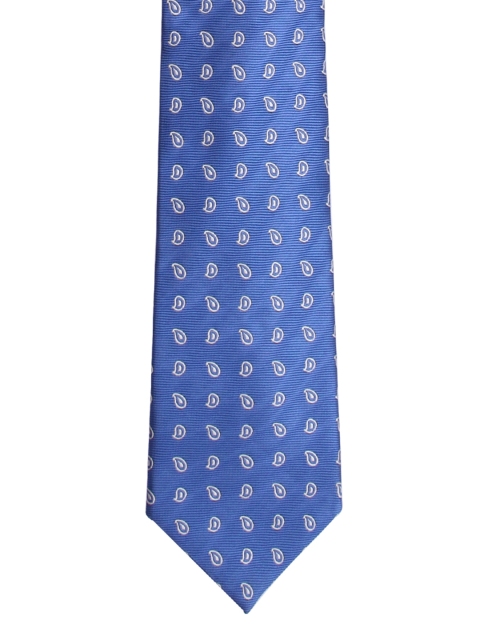 

Tossido Blue Woven Design Broad Tie