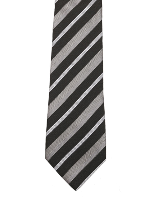 

Tossido Black Woven Design Broad Tie