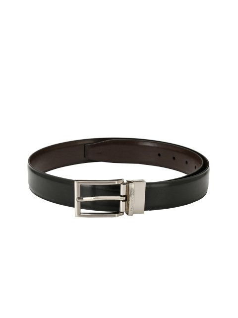 

Pacific Gold Men Black & Brown Solid Reversible Belt