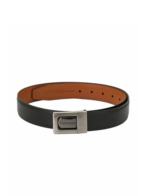 

Pacific Gold Men Black & Tan Reversible Solid Belt