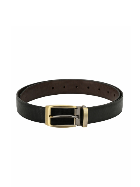 

Pacific Gold Men Black & Brown Reversible Solid Belt