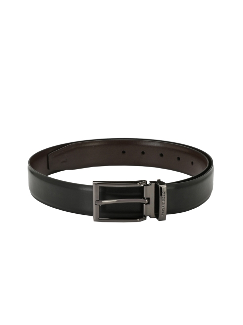 

Pacific Gold Men Black & Brown Solid Belt