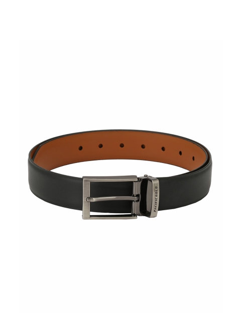 

Pacific Gold Men Black & Brown Reversible Solid Belt