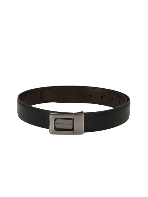 

Pacific Gold Men Black & Brown Solid Reversible Belt