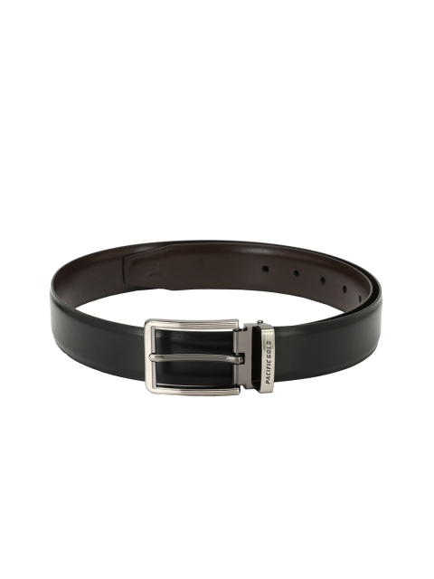 

Pacific Gold Men Black & Brown Solid Belt