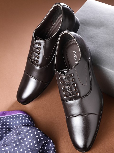 

INVICTUS Men Coffee Brown Formal Oxfords