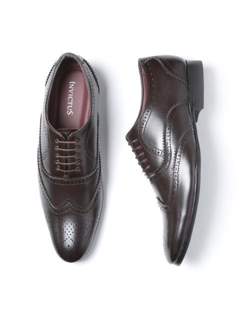 

INVICTUS Men Coffee Brown Formal Brogues
