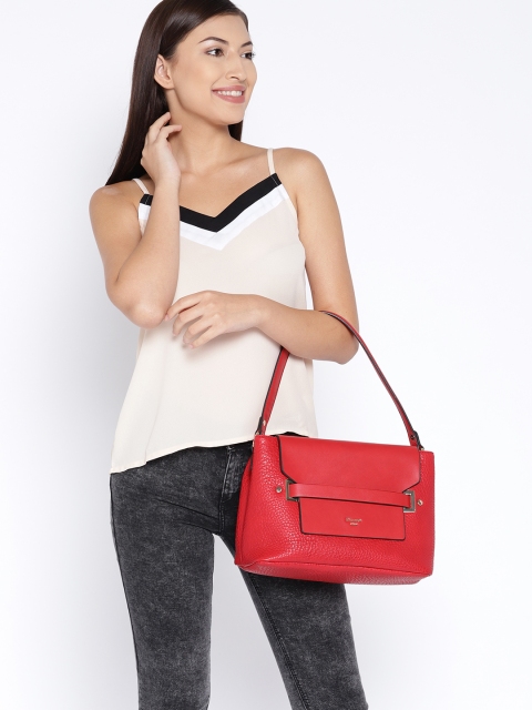 

Dune London Red Textured Shoulder Bag
