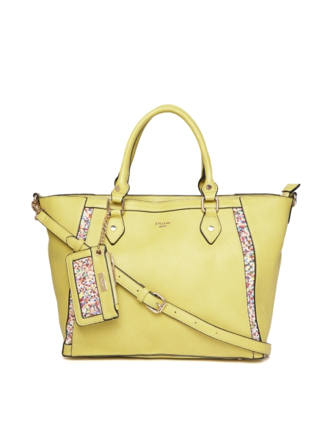

Dune London Lime Green Oversized Handheld Bag with Detachable Sling Strap