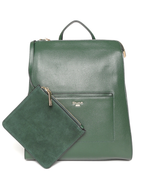 

Dune London Women Green Solid Backpack