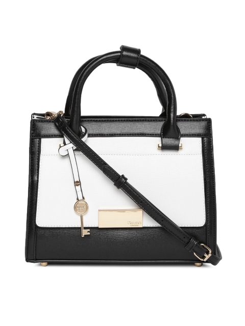 

Dune London White & Black Colourblocked Handheld Bag