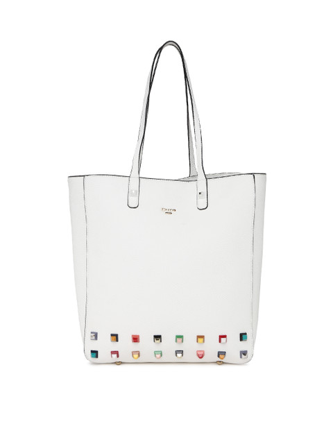 

Dune London White Embellished Tote Bag