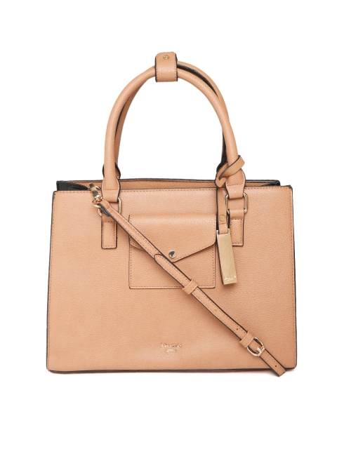 

Dune London Beige Solid Handheld Bag with Sling Strap