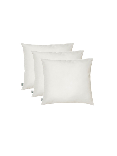 

Athom Trendz Set of 3 White Solid Cushions