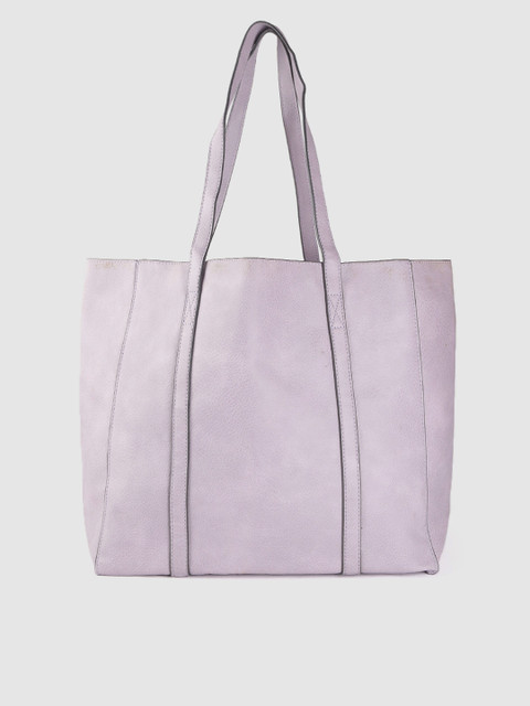 

Accessorize Lavender Solid Tote Bag