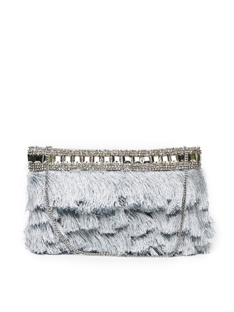 

Accessorize Grey Solid Clutch