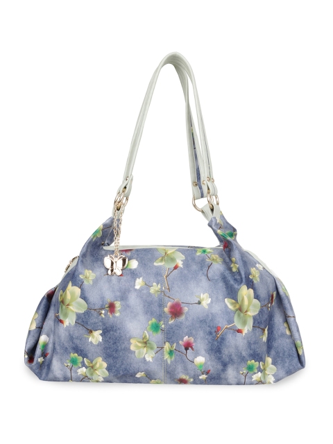 

Butterflies Blue Printed Handheld Bag