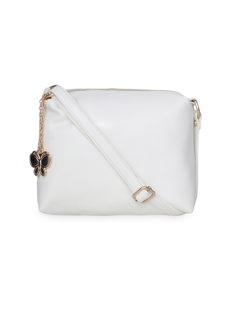 

Butterflies Women White Solid Sling Bag