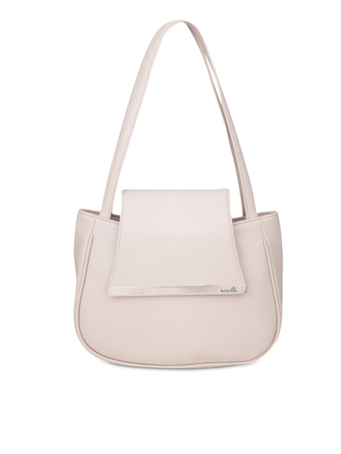 

Butterflies Women Cream-Coloured Solid Handheld Bag