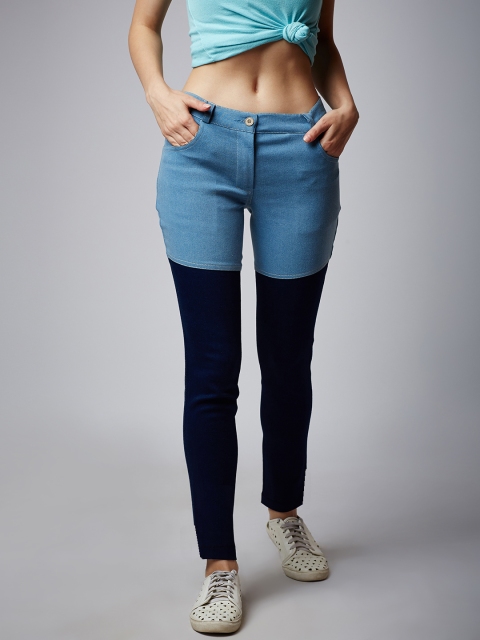 

Rider Republic Women Blue Slim Fit Mid-Rise Clean Look Stretchable Jeans
