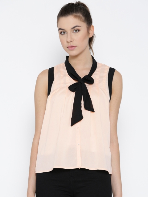 

Vero Moda Women Peach-Coloured Top