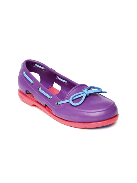 

Crocs Beach Line Women Purple Boat Shoes