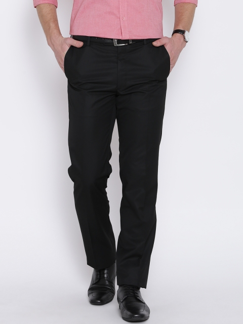 

Arrow Black Smart Fit Formal Trousers