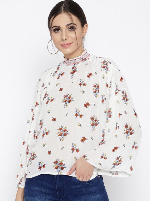 

Lee Cooper Women White Printed Top
