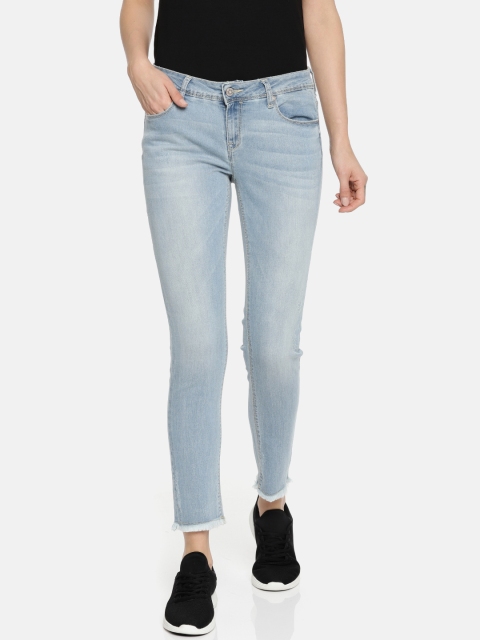

Lee Cooper Women Blue Skinny Fit Low-Rise Low Distress Stretchable Jeans