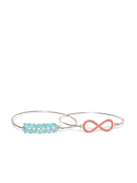 

Crunchy Fashion Set of 2 Bangle-Style Bracelets, Gold