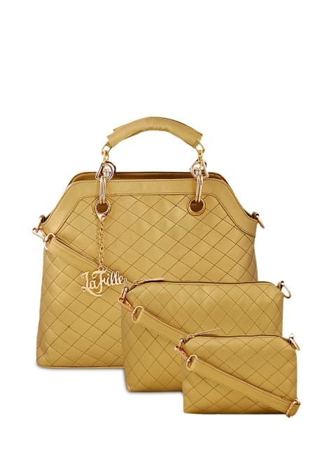 

LaFille Gold Set of 3 Handbags