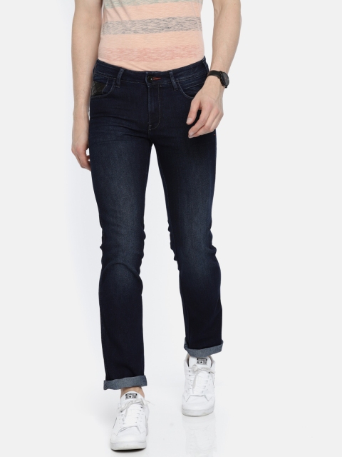 

Wrangler Men Blue Slim Fit Low-Rise Skanders Fit Stretchable Jeans