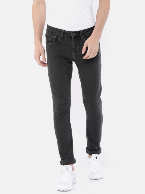 

Wrangler Men Charcoal Grey Vegas Skinny Fit Low-Rise Clean Look Stretchable Jeans