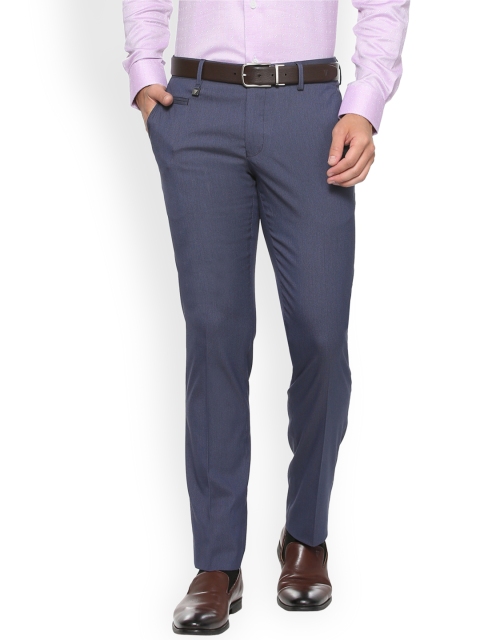 

Van Heusen Men Grey Slim Fit Solid Formal Trousers