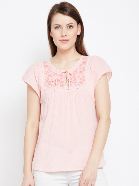 

Oxolloxo Women Pink Solid Top