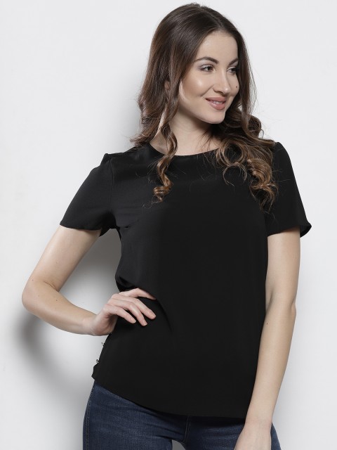 

DOROTHY PERKINS Women Black Solid Top