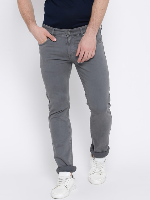 

Duke Men Grey Slim Fit Mid-Rise Clean Look Jeans