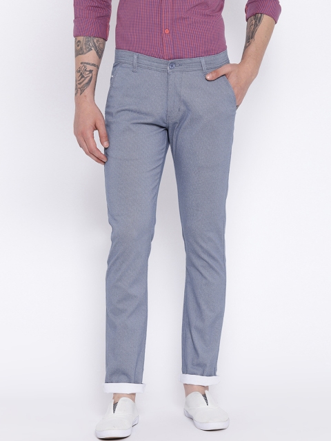 

Duke Men Blue Slim Fit Solid Regular Trousers