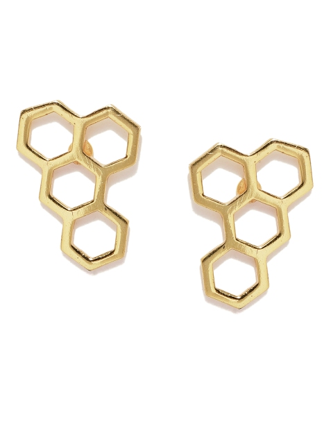

Gehna Gold-Toned 925 Sterling Silver Geometric Studs