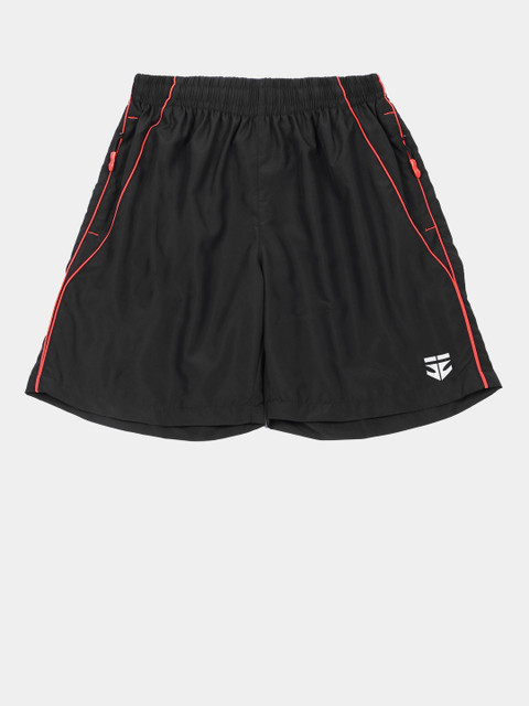 

Sports52 wear Men Black Solid Regular Fit Sports Shorts