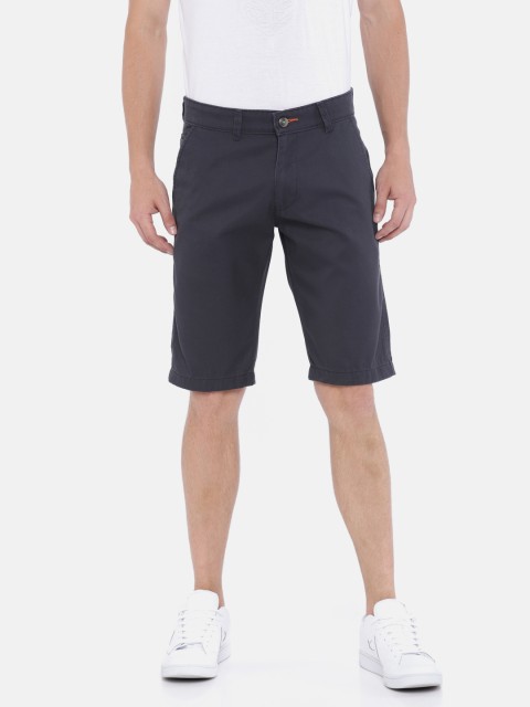 

Sports52 wear Men Grey Solid Regular Fit Chino Shorts