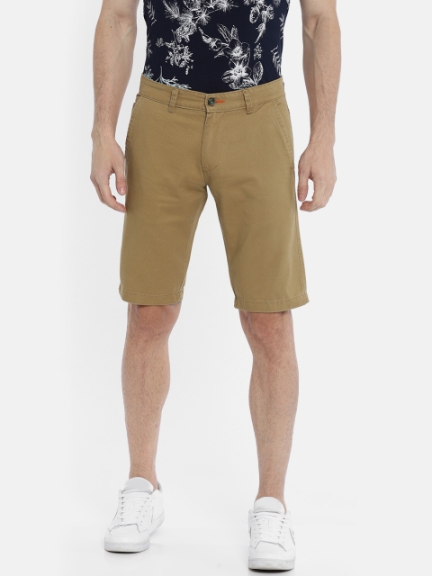 

Sports52 wear Men Beige Solid Regular Fit Shorts