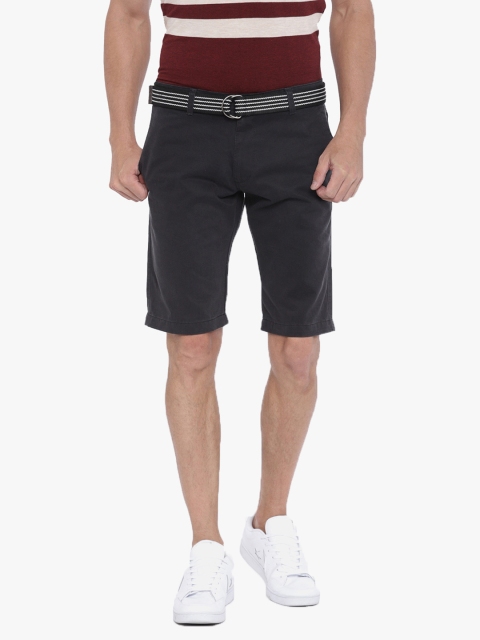 

Sports52 wear Men Black Solid Tailored Fit Chino Shorts