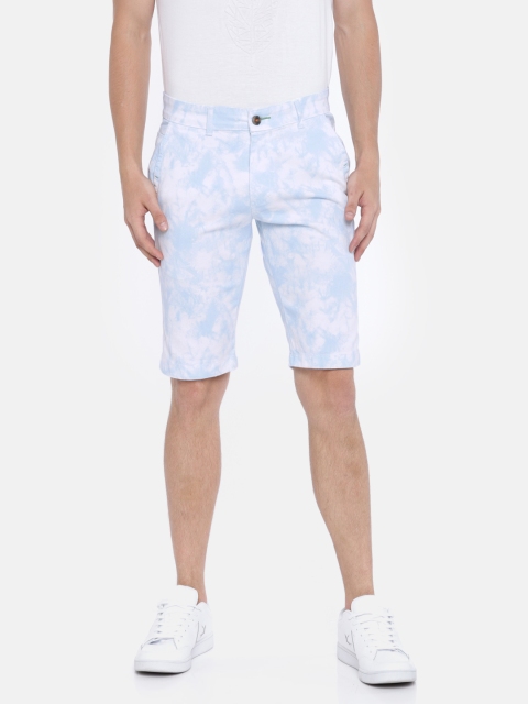 

Sports52 wear Men Blue Printed Regular Fit Chino Shorts